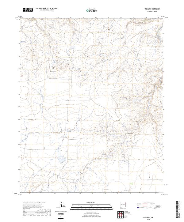 USGS Topographic Map – Blue Hole
