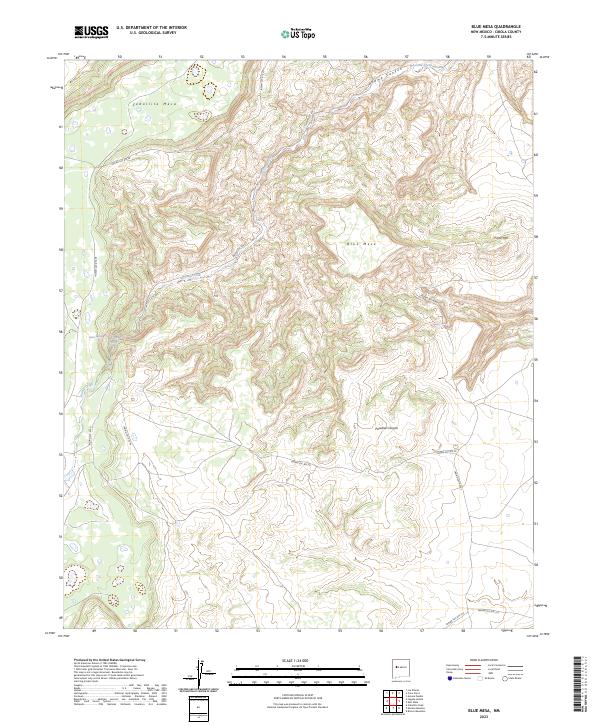 USGS Topographic Map – Blue Mesa