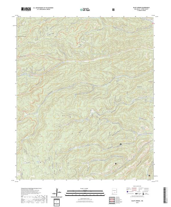 USGS Topographic Map – Bluff Springs