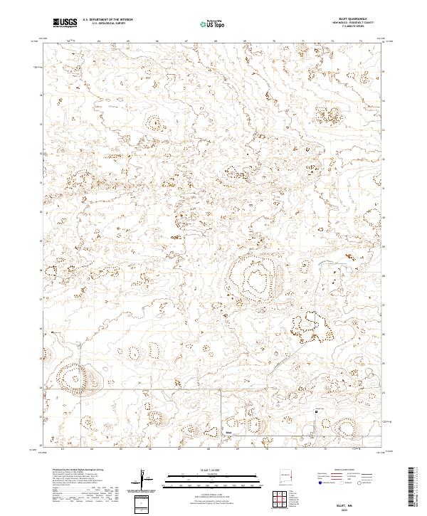 USGS Topographic Map – Bluit
