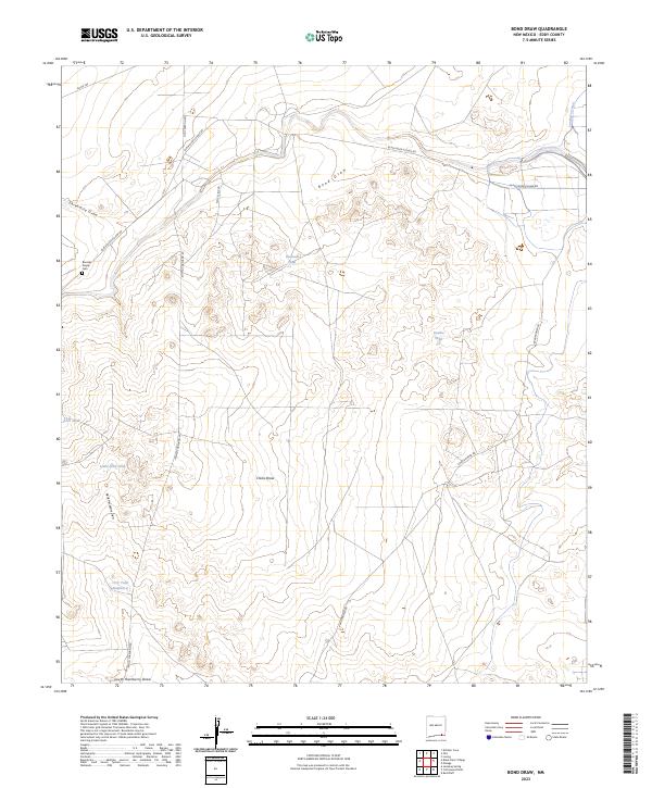 USGS Topographic Map – Bond Draw