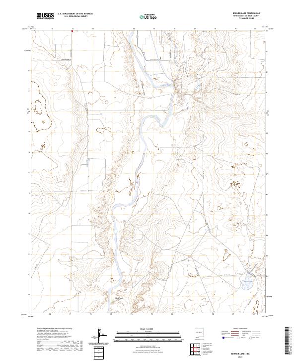 USGS Topographic Map – Bonner Lake