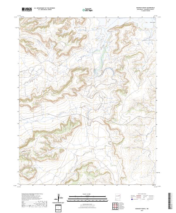 USGS Topographic Map – Bookout Ranch