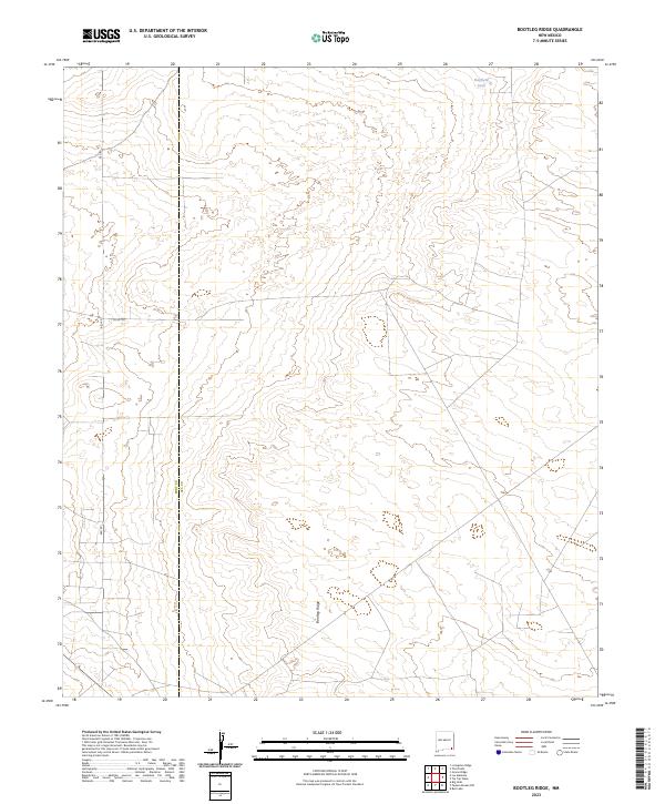 USGS Topographic Map – Bootleg Ridge