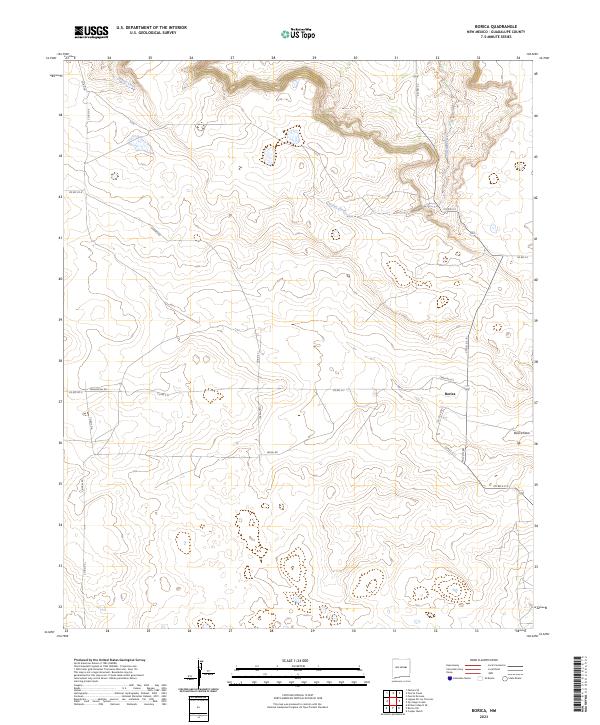 USGS Topographic Map – Borica