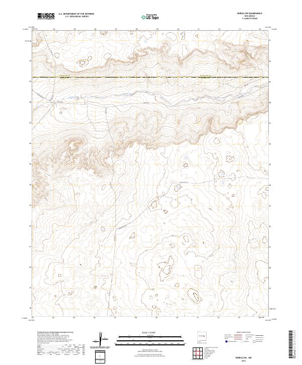 2023 Map of Borica SW, 2023 Print