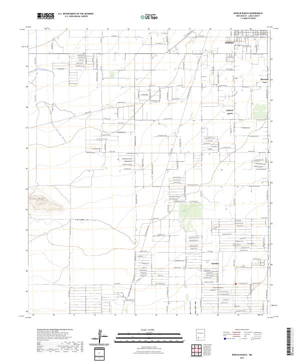 USGS Topographic Map – Bowlin Ranch