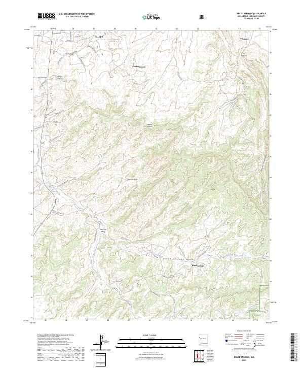 USGS Topographic Map – Bread Springs