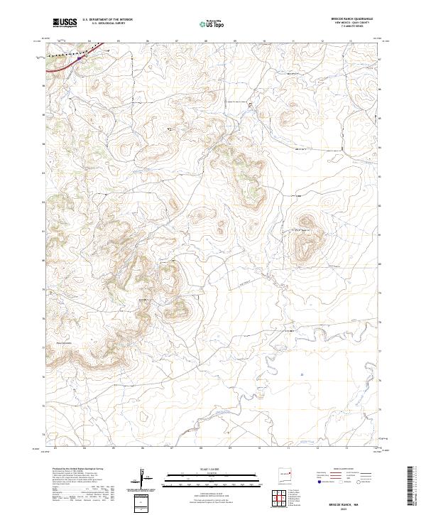USGS Topographic Map – Briscoe Ranch