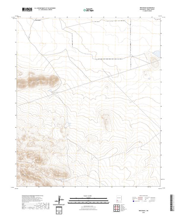 USGS Topographic Map – Brockman