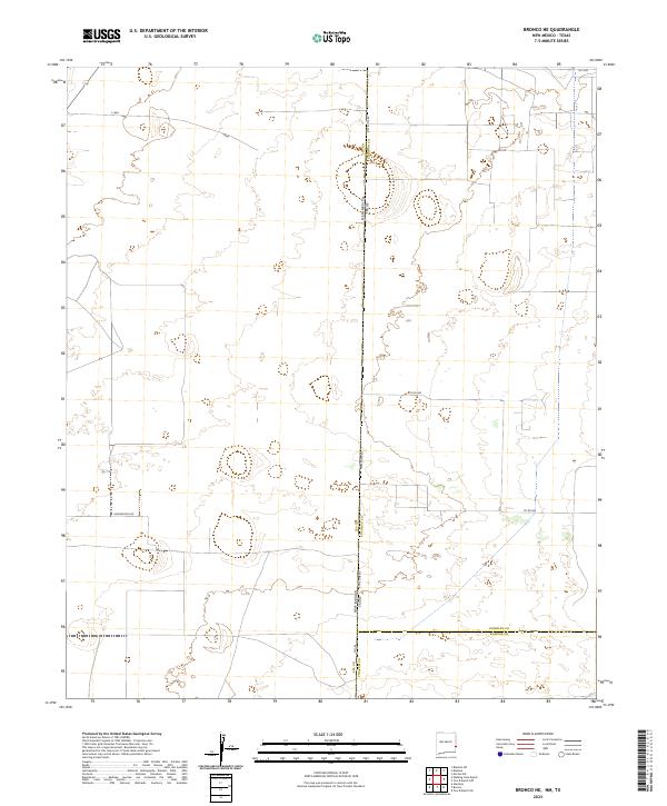 2023 Map of Bronco NE, 2023 Print