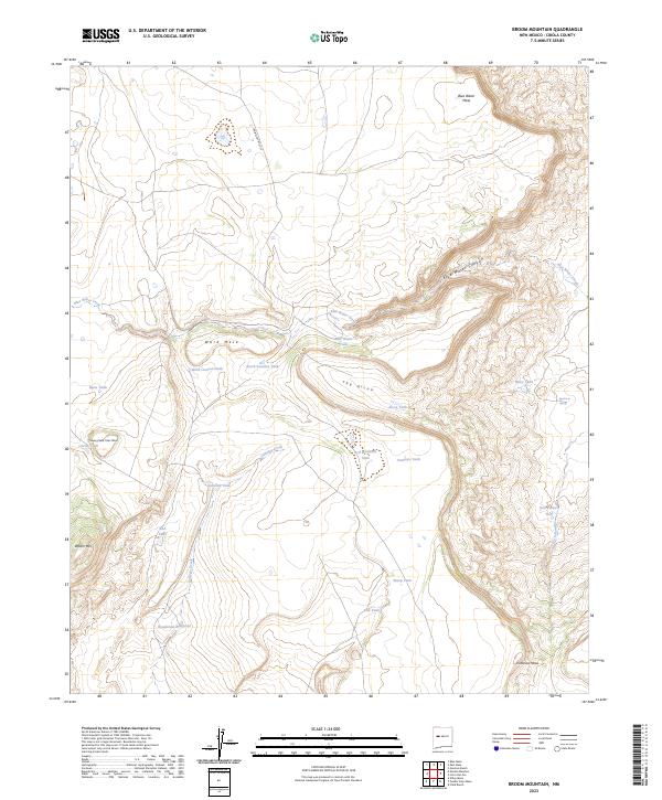 USGS Topographic Map – Broom Mountain