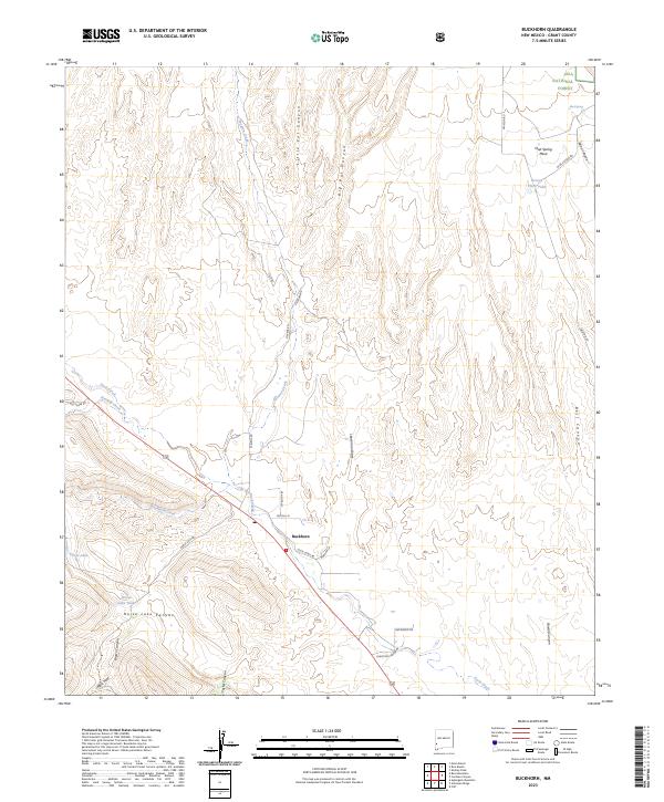 USGS Topographic Map – Buckhorn