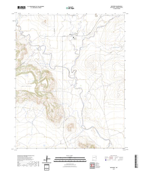 USGS Topographic Map – Bueyeros