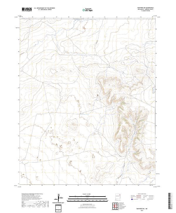 USGS Topographic Map – Bueyeros NE