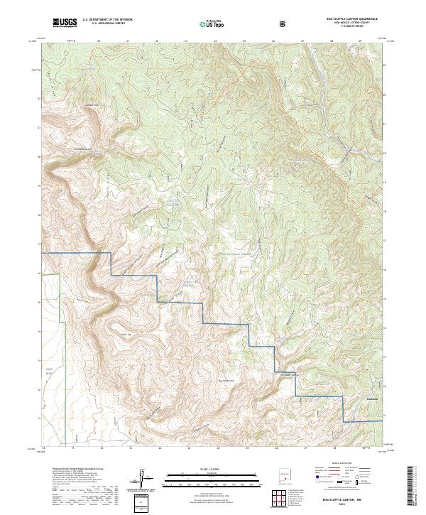 USGS Topographic Map – Bug Scuffle Canyon