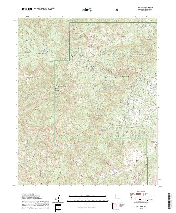 USGS Topographic Map – Bull Basin