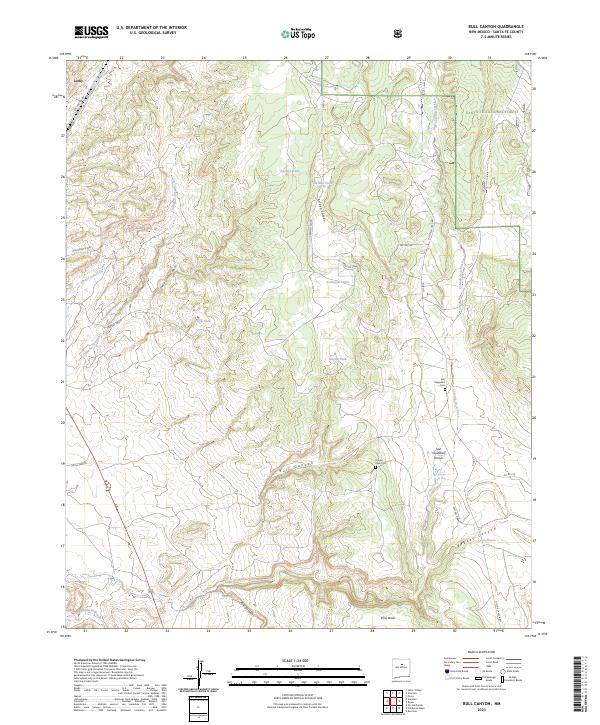 USGS Topographic Map – Bull Canyon