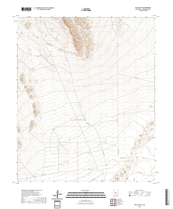 USGS Topographic Map – Bull Gap SW