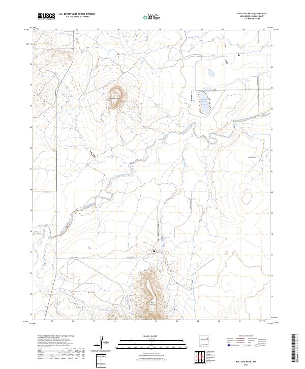 USGS Topographic Map – Bulldog Mesa