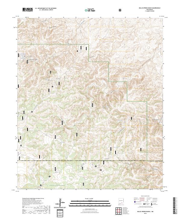USGS Topographic Map – Bullis Spring Ranch