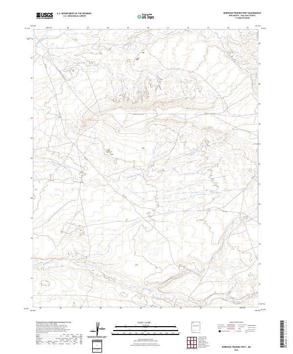 USGS Topographic Map – Burnham Trading Post