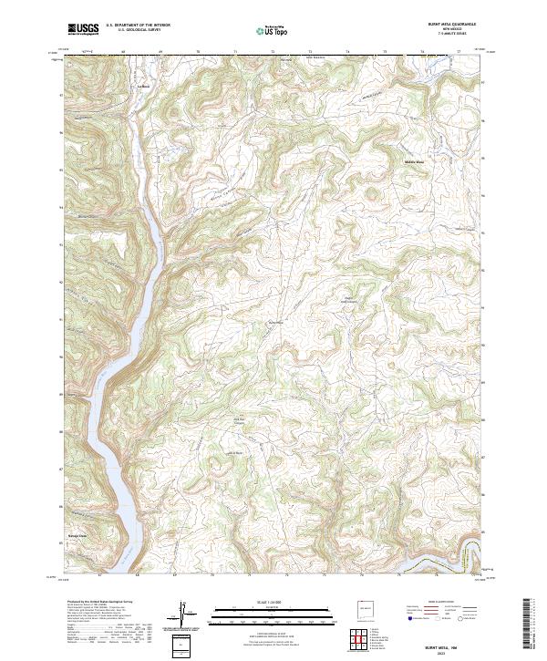 USGS Topographic Map – Burnt Mesa