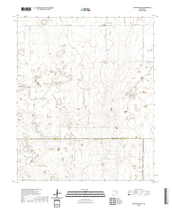 2023 Map of Button Mesa NE, 2023 Print