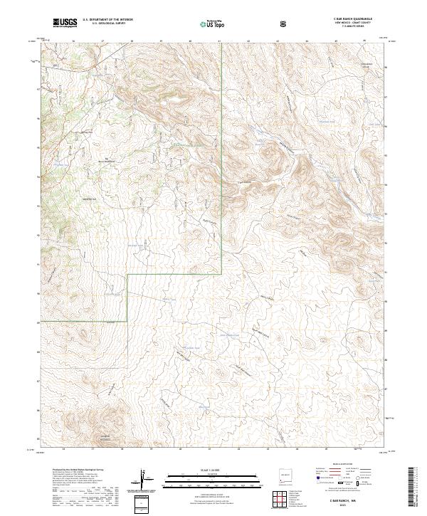 USGS Topographic Map – C Bar Ranch