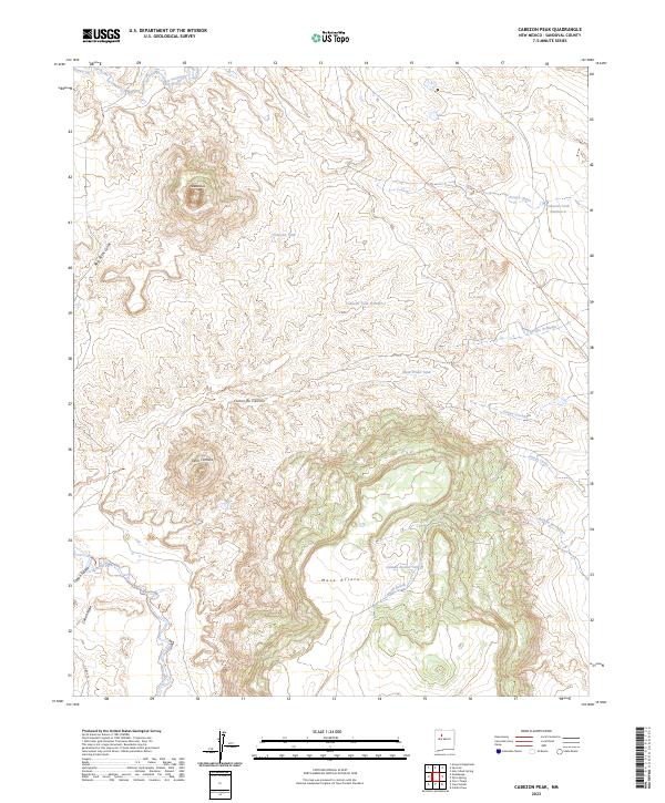 USGS Topographic Map – Cabezon Peak