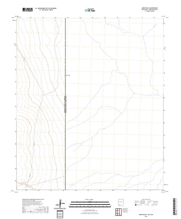 USGS Topographic Map – Cabin Wells