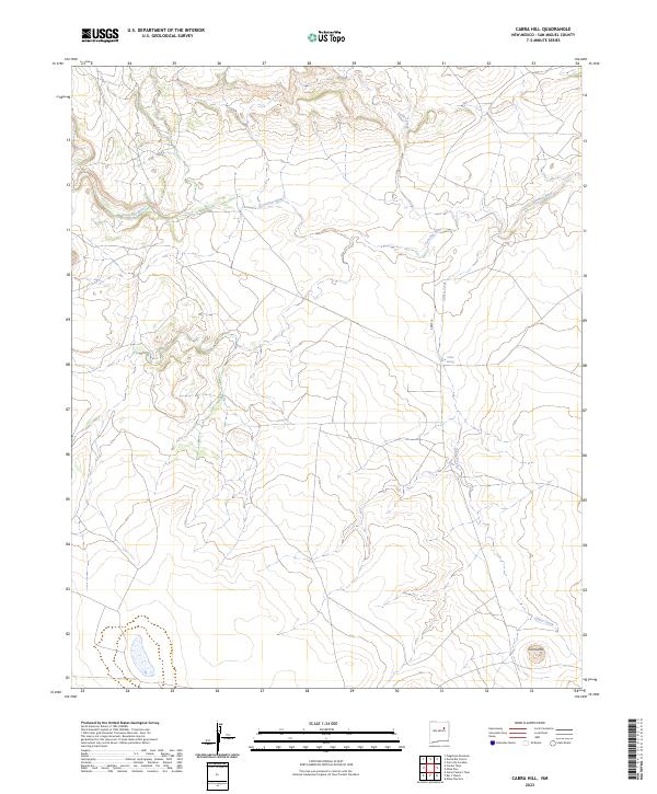 USGS Topographic Map – Cabra Hill