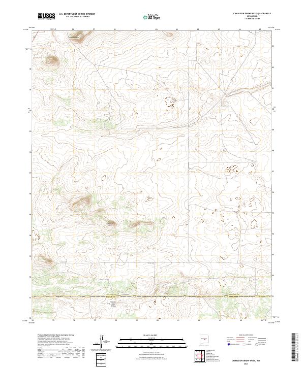 USGS Topographic Map – Camaleon Draw West