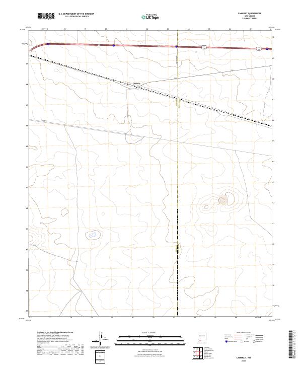 USGS Topographic Map – Cambray