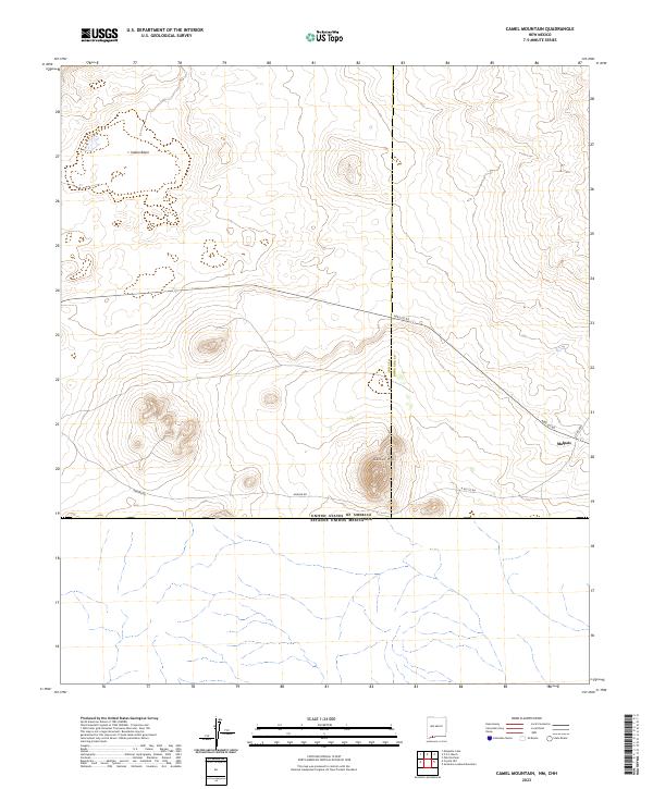 USGS Topographic Map – Camel Mountain