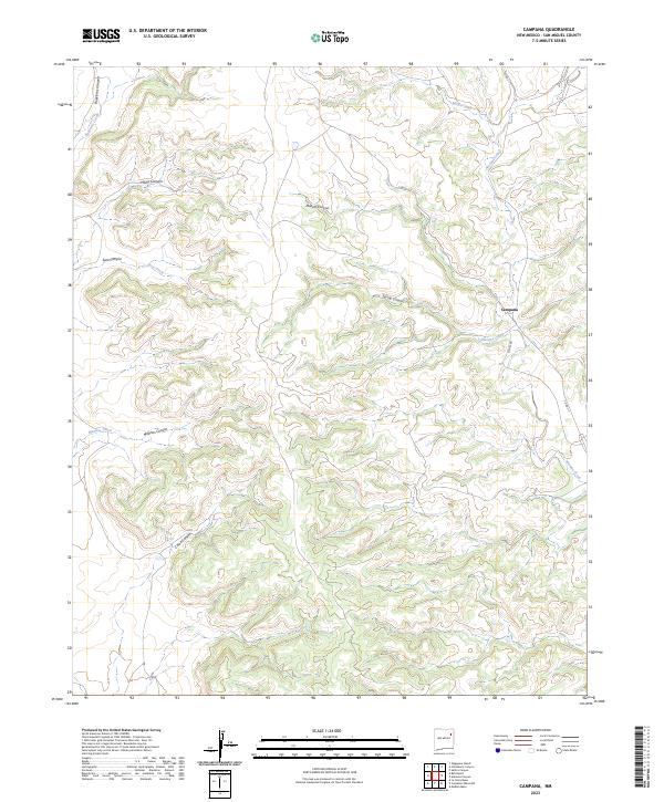 USGS Topographic Map – Campana