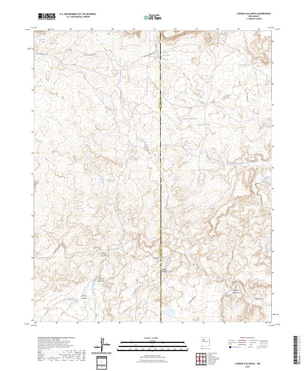 USGS Topographic Map – Canada Calladita