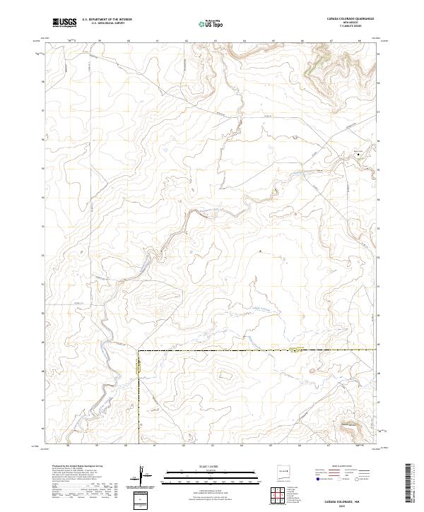 USGS Topographic Map – Canada Colorado