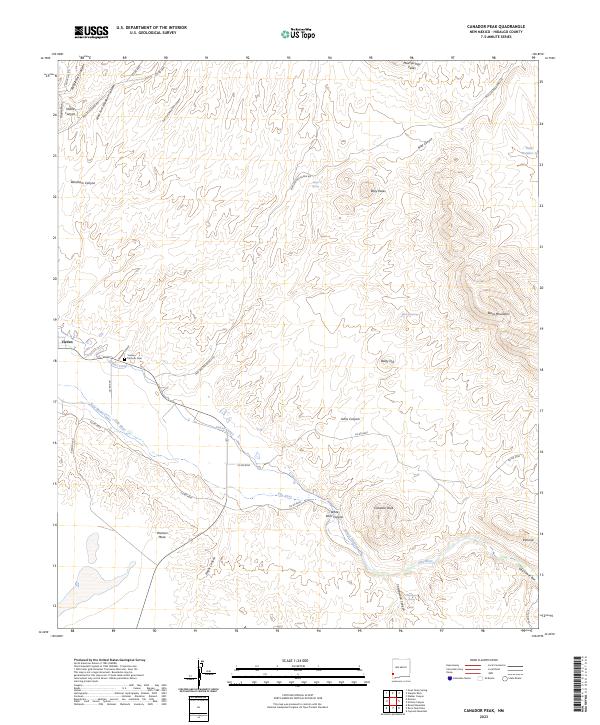 USGS Topographic Map – Canador Peak
