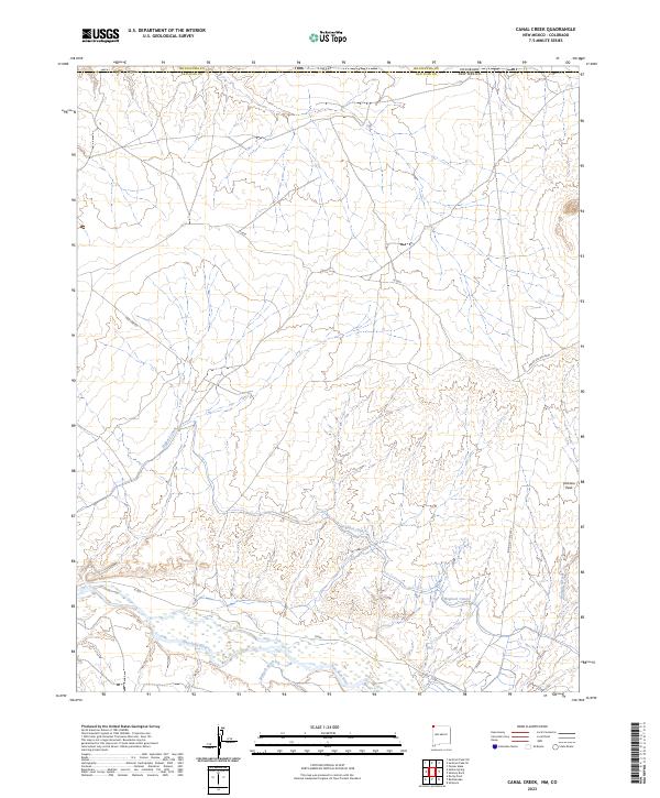USGS Topographic Map – Canal Creek