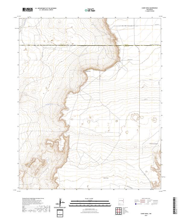 USGS Topographic Map – Candy Mesa