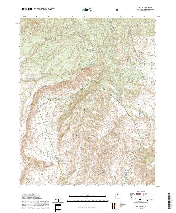 USGS Topographic Map – Canjilon SE