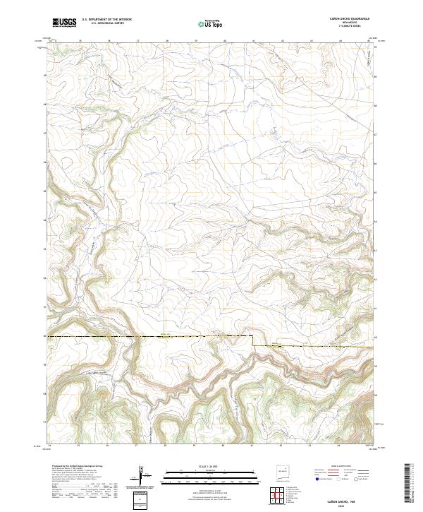 USGS Topographic Map – Canon Ancho