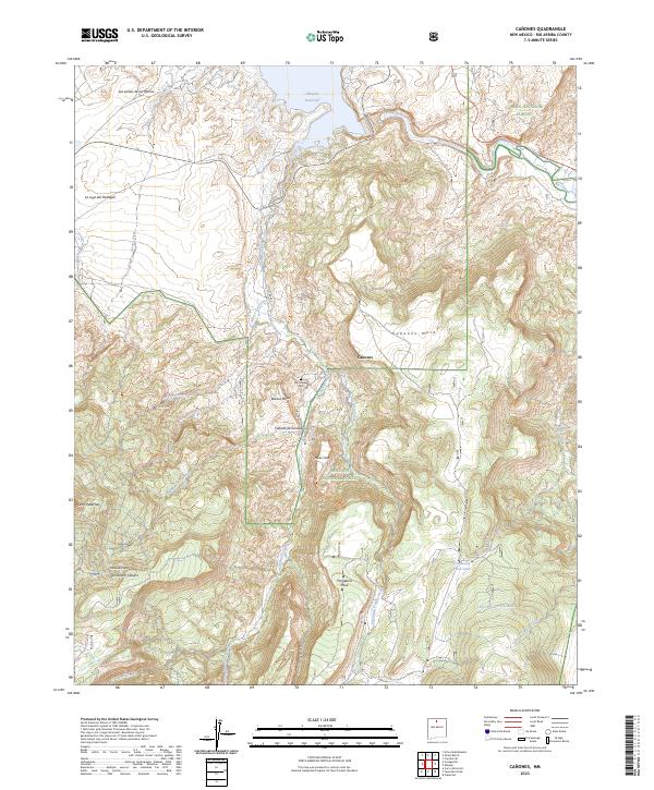 USGS Topographic Map – Canones