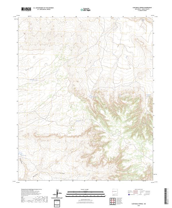 USGS Topographic Map – Cantaralo Spring