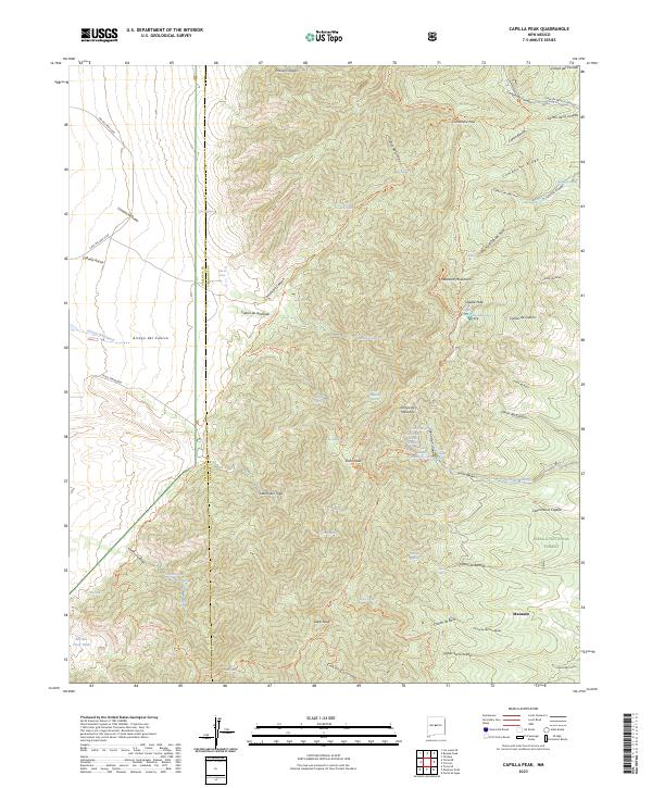 USGS Topographic Map – Capilla Peak