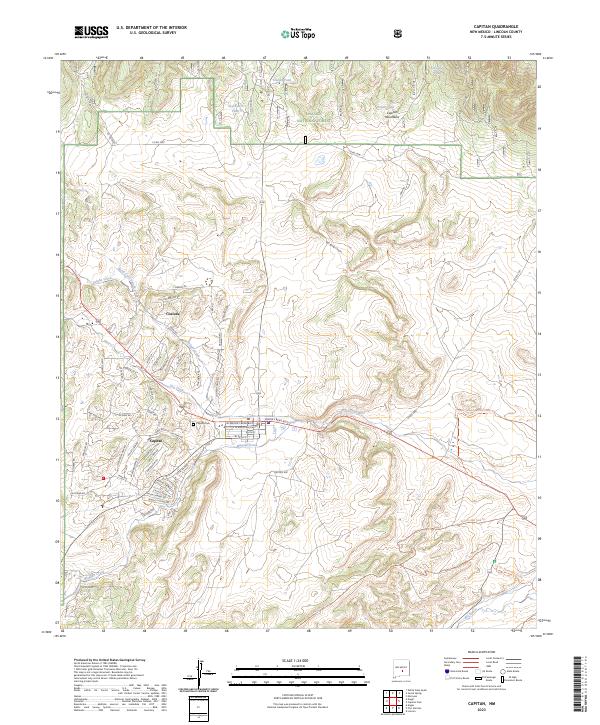USGS Topographic Map – Capitan