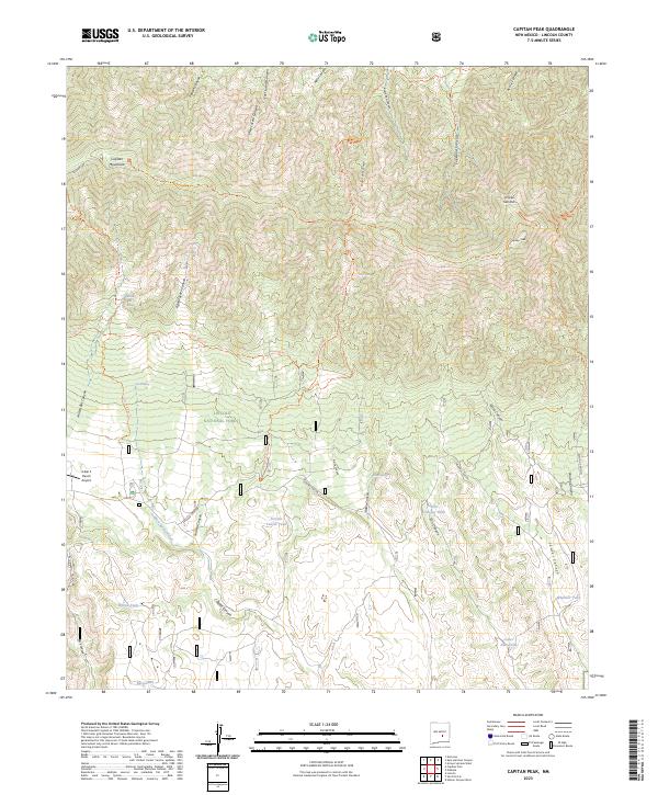 USGS Topographic Map – Capitan Peak