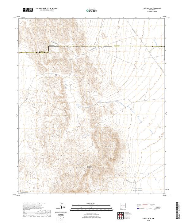 USGS Topographic Map – Capitol Peak