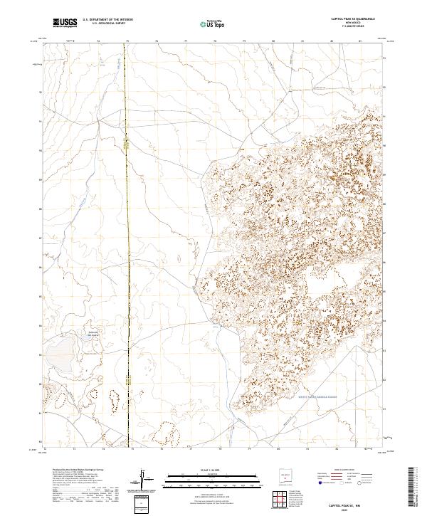 USGS Topographic Map – Capitol Peak SE